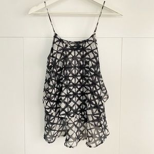 Strappy billowy blouse